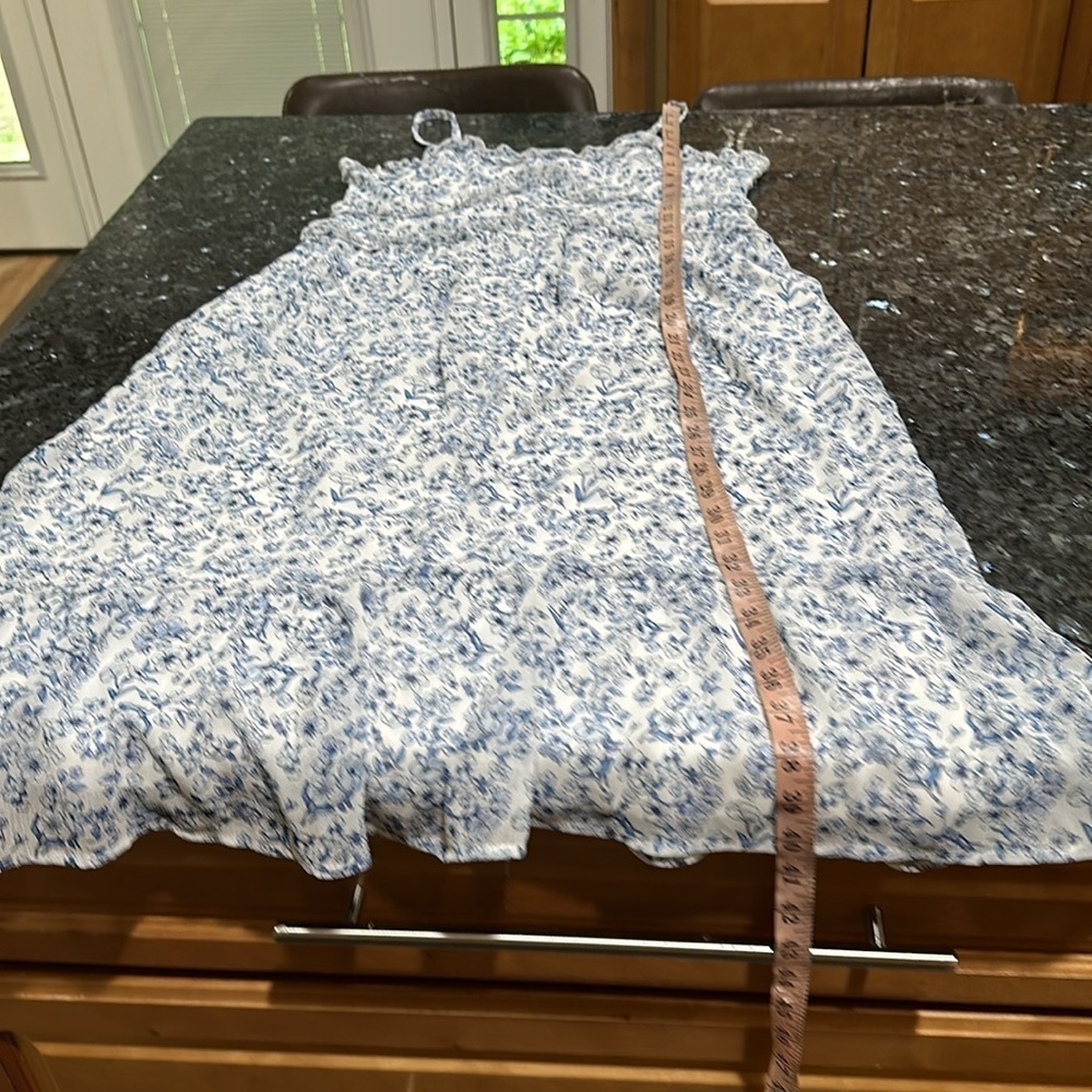 No Boundaries Blue and White Sleeveless Midi Sundress - Picture 11 of 13
